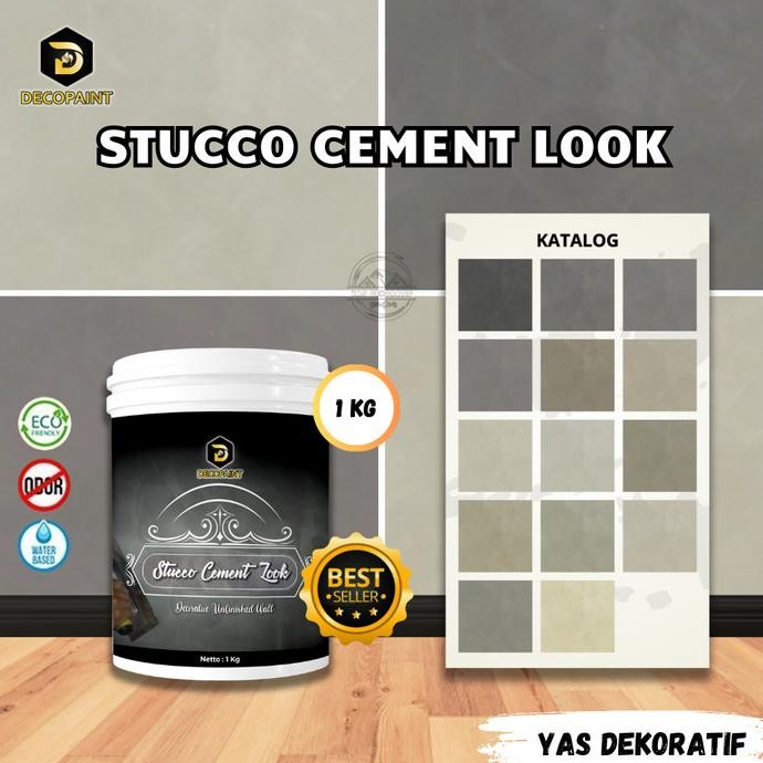 Cat Tembok Stucco Cement Expose - 1 Kg | Stucco Motif Semen Expose Terbaik