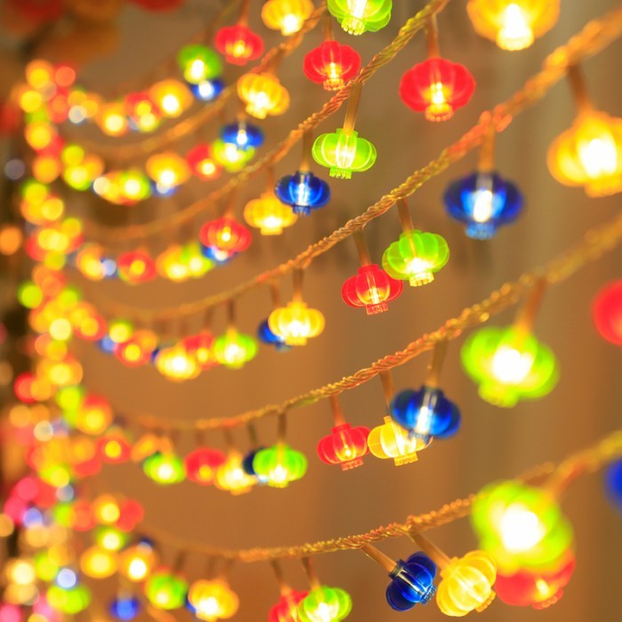 LAMPU LAMPION LAMPU TALI GANTUNG TIRAI MURAH LAMPU DEKORASI IMLEK LED