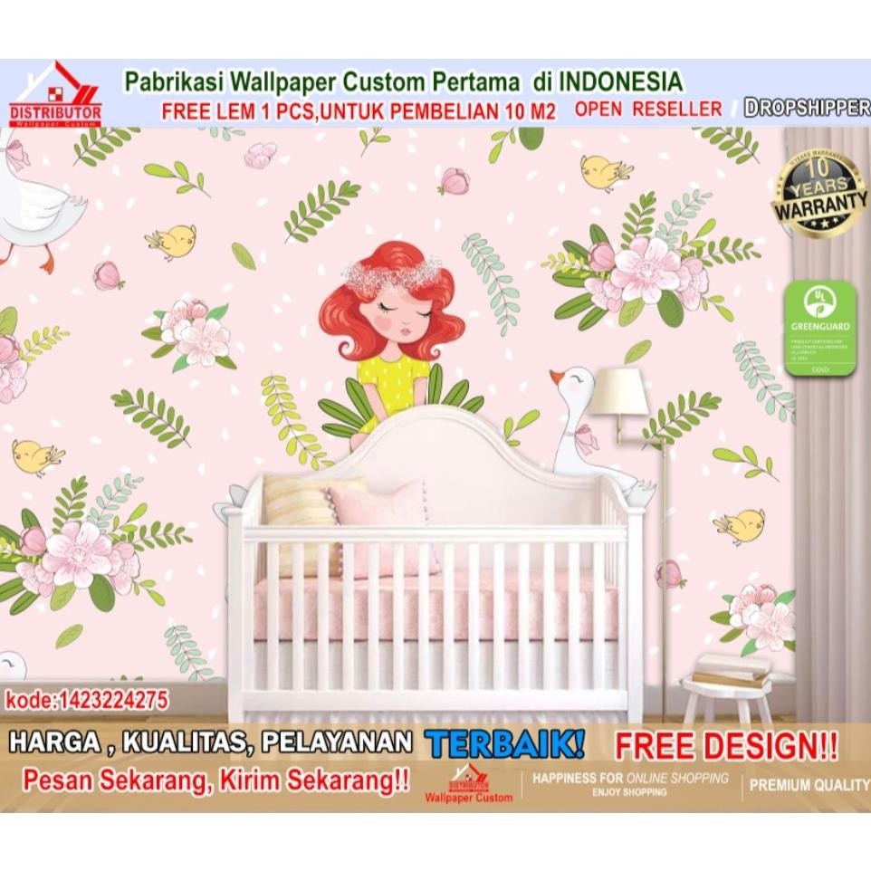 Wallpaper Dinding 3D Tema Animasi Anak | Wallpaper Bedroom | Wallpaper Ruang Tamu | Wallpaper Animas