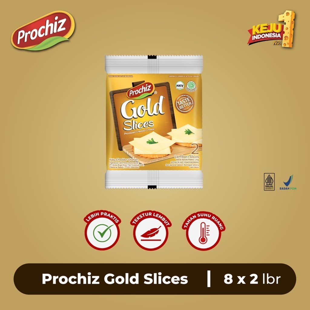 

PROCHIZ Gold Slices 2s (1 renceng @ 8 pcs)