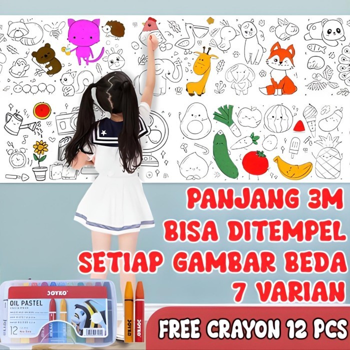 

Mainan Edukasi Anak Roll Menggambar ~ DRAWING ROLL