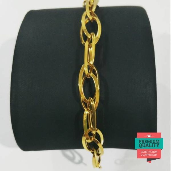 Murah Gelang emas asli kadar 875 model mocca dobel Keren