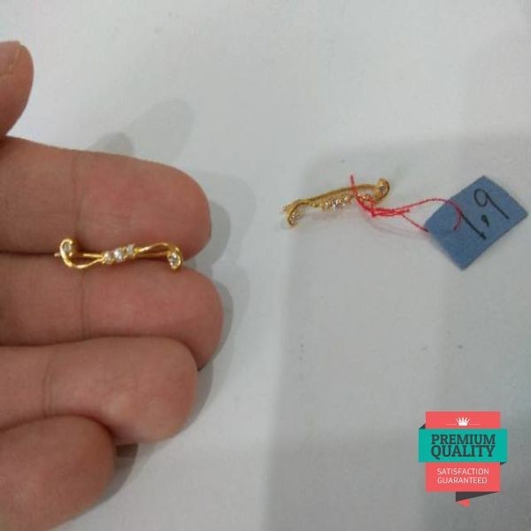 Grosir Anting jepit emas asli kadar 875 model etnik Keren