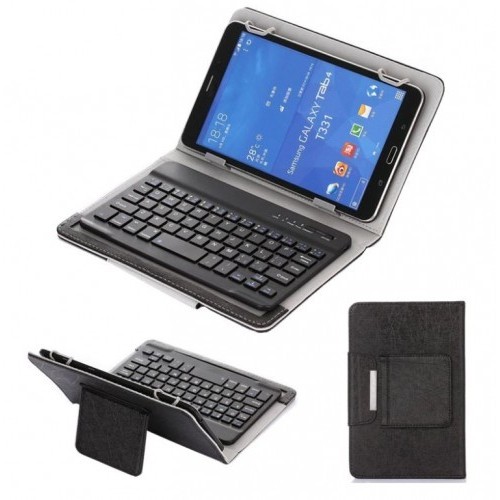 HP Stream 8 Removable Wireless Keyboard Leather Case Cover