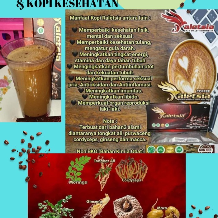 

RALETSIA COFFEE kopi kuat dan tahan lama ISI 5 sachet