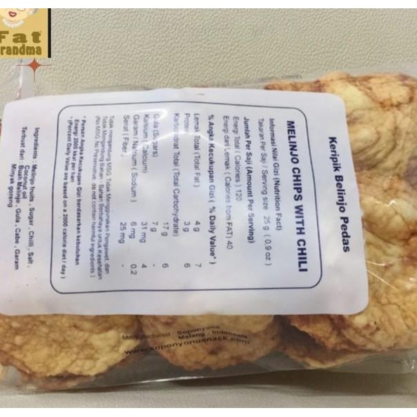 

Emping Soponyono Belinjo Pedas Manis Malang Emping Belinjo Pedas Manis Keripik Belinjo 250Gr