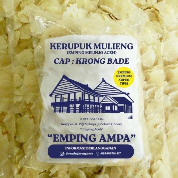 

Emping Aceh Tipis Grade A, Emping Krong Bade 250 Gram