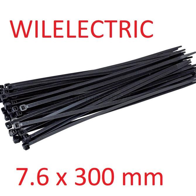 

TERMURAH - Kabel ties / cable ties 30 cm 300 x 7.6 mm 100 pcs UL standard