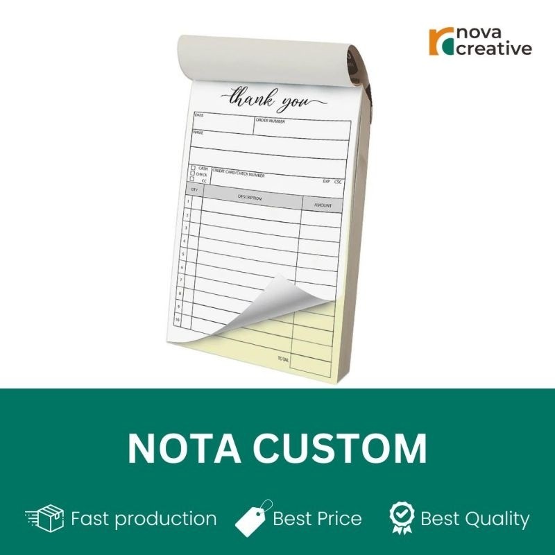 

Cetak Nota Custom Full Color 2 fly Desain Suka Suka Kwitansi Custom 2 ply Full Color