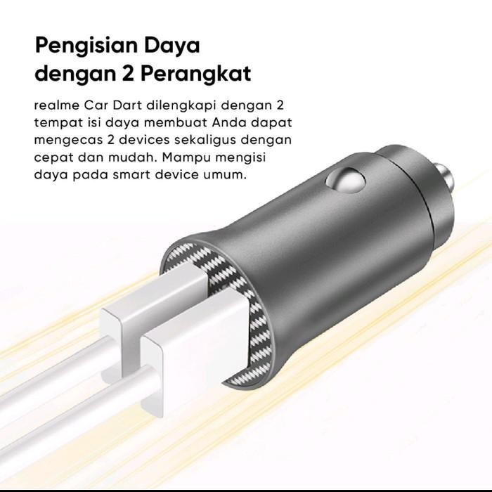 Realme Car Dart Charger 33W Oppo Car Charger 33W Supervooc Original