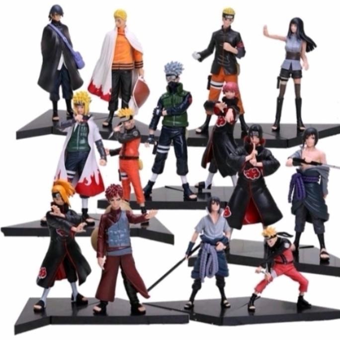 FIGUR SET Action Figure Anime Naruto Shipudden-Hokage Naruto&Sasuke
