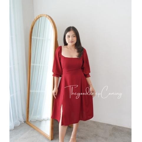 Florin Dres Jumbo | Dress Jumbo Wanita | Dress Big Size| Dress Korea H24S