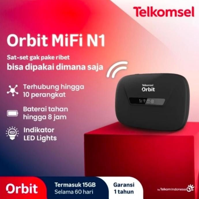 NEW Telkomsel Orbit Mifi N1 Portable Modem internet Wifi 4G High Speed