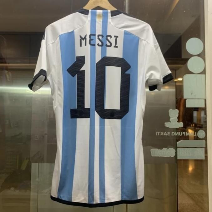 Sale Ready Jersey Argentina Home Piala Dunia 2022 Original - Messi 10