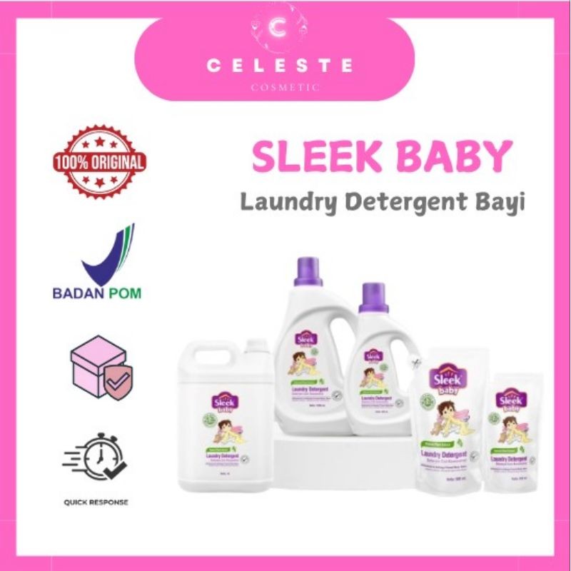 𝑪𝑬𝑳𝑬𝑺𝑻𝑬-  Sleek Baby Laundry Detergent Bayi Refill & Botol