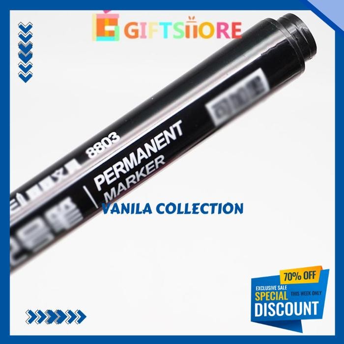 

PERMANENT MARKER / SPIDOL PERMANEN / PERMANENT MARKER SPIDOL PERMANEN ROUND TIP REFILLABLE GS UNGGULAN