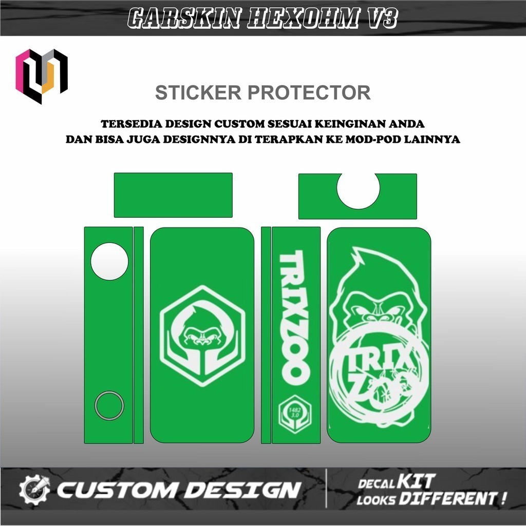 COD Hexohm V3 3 Stiker Skin Casing Bayar Ditempat Buy1get1free