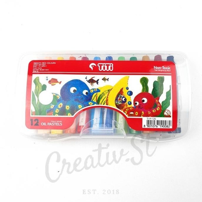 

TITI Crayon Oil Pastel 12 Warna Case