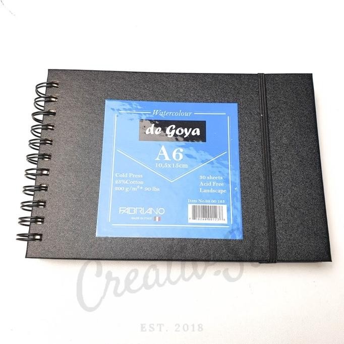 

de Goya Watercolor Book Stitched - A5 (30 sheets - 200gsm) - A6, Spiral Ring