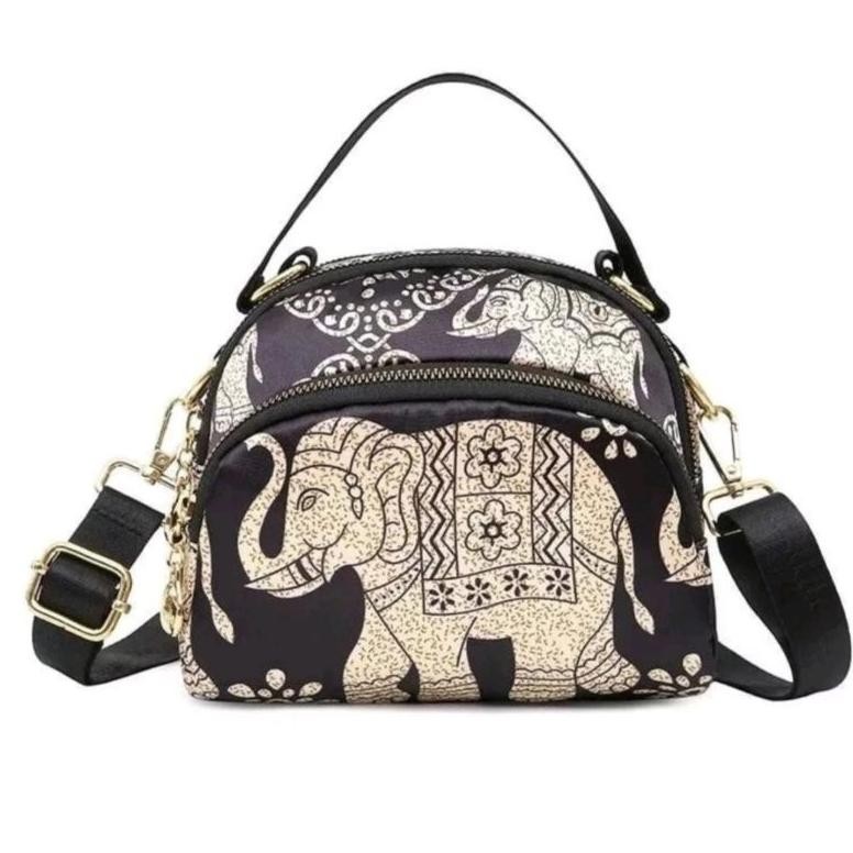 Tas Selempang Chibao 2207#motif gajah