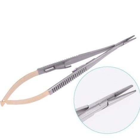Dental Needle Holder With Lock Alat Bedah Gigi Dapat Di Autoclave