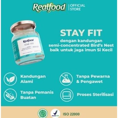 

Realfood stayfitbirdnest sarang burung walet isi 12 botol gvs