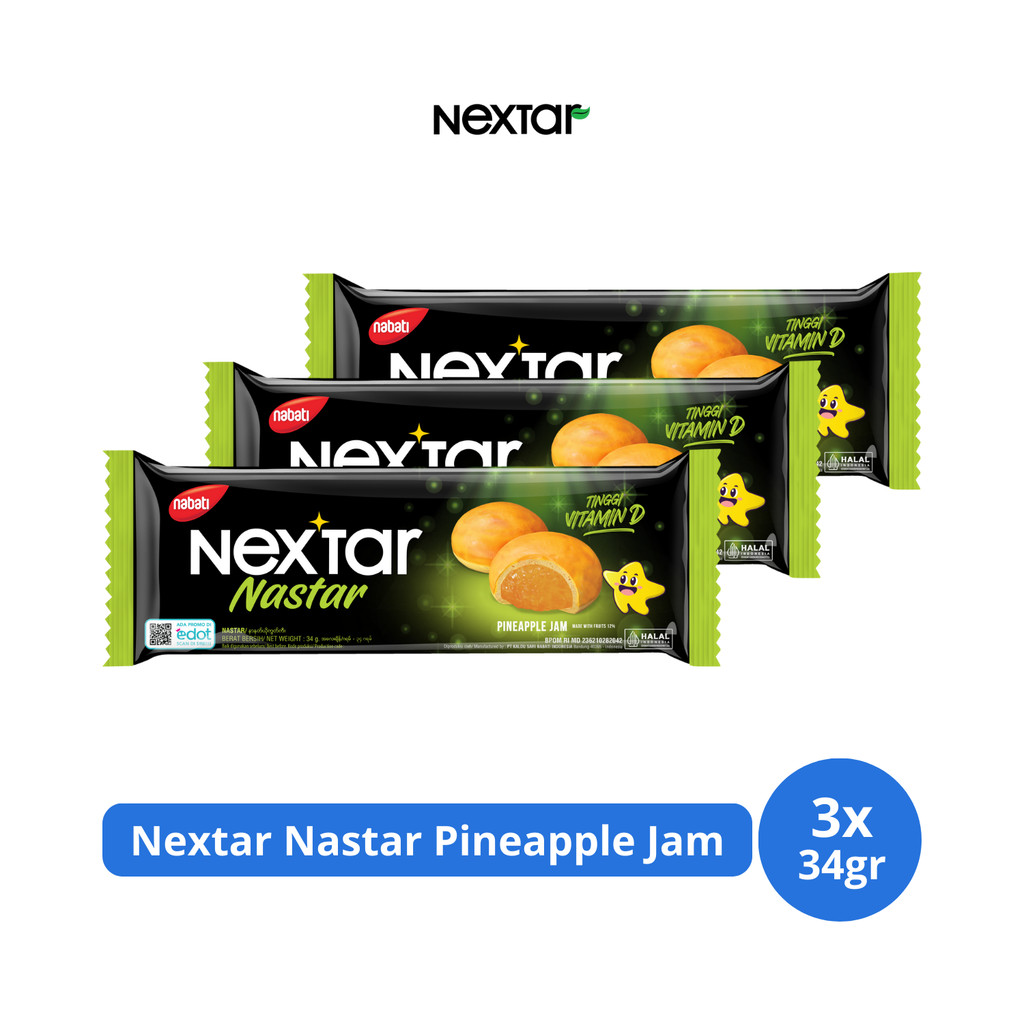 

Nextar Nastar Pineapple Jam 34gr x 3 pcs