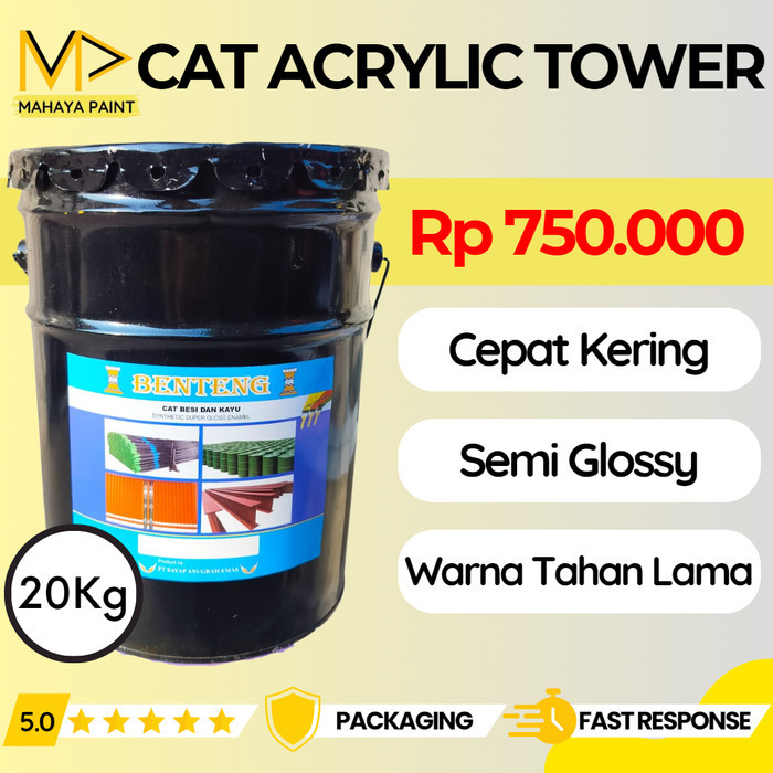 Cat Minyak Besi Tower Semi Glossy 20Kg Mahaya Paint / Cat Ftalit