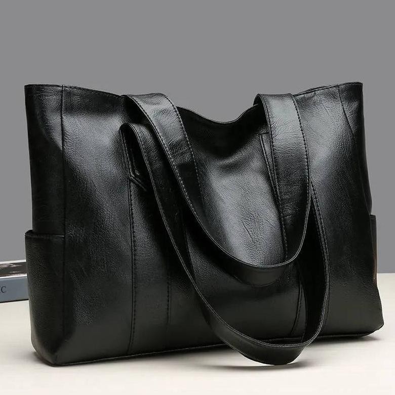 Tas Wanita Kekinian Tote Bag Wanita Kulit Kapasitas Besar Totebag kulit Tas Totebag Wanita Simple