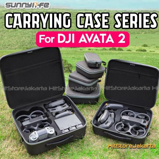 TERLARIS - Sunnylife Carrying Case For DJI Avata 2 Tas Shoulder Bag Goggles 3 RC Motion Controller 3