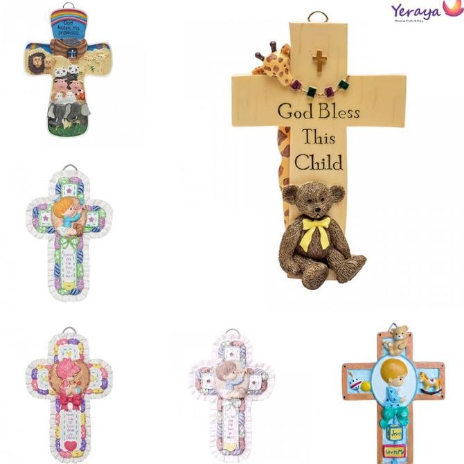 #@#@#@#@] Pajangan Salib Dinding Untuk Kamar Anak / Dekorasi Hiasan Gantung Salib Kristen Kado Rohan