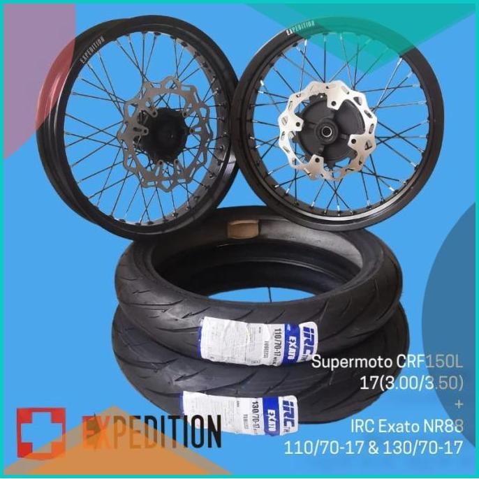BANSET SUPERMOTO CRF RING VELG 17 PAKETAN EXPEDITION 11OKTZ4 perkakas