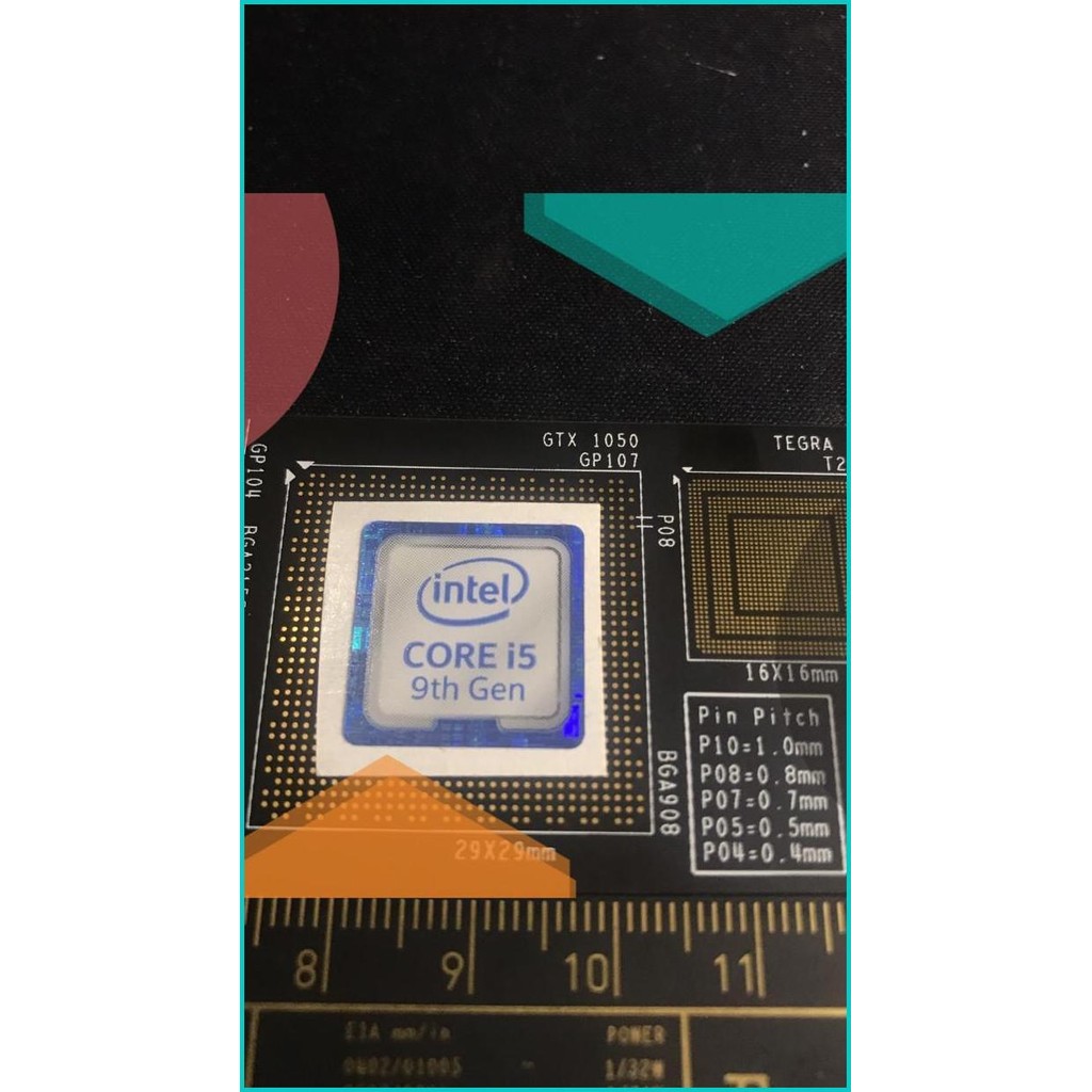 Sticker stiker intel Core i5 9th gen ori 11OKTZ4 perkakas