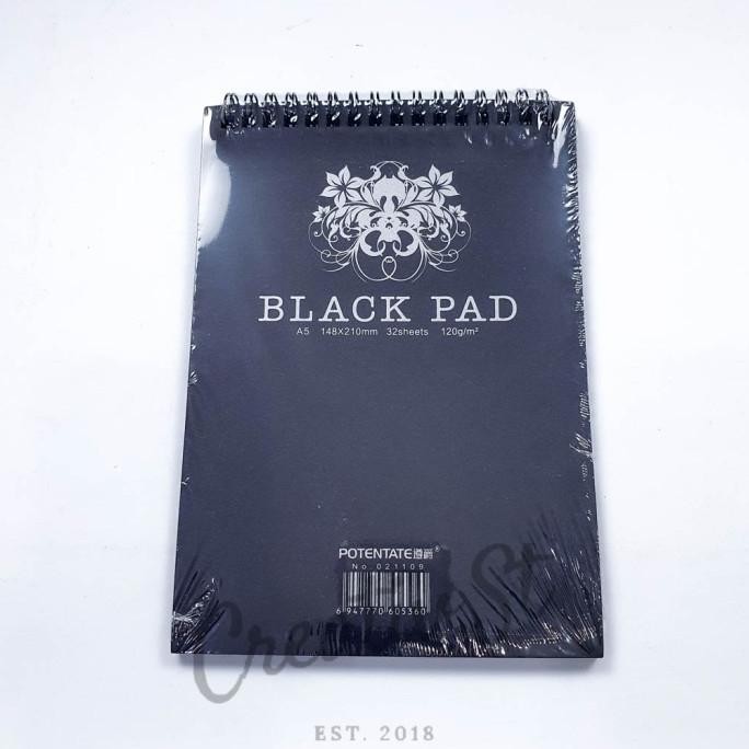 

Potentate Black Pad A5 32 Sheet 120 GSM Wire Book
