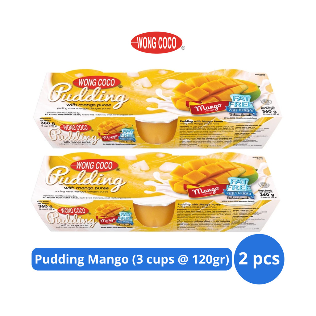 

Wong Coco Pudding Mango 3 cups @ 120gr x 2 pcs