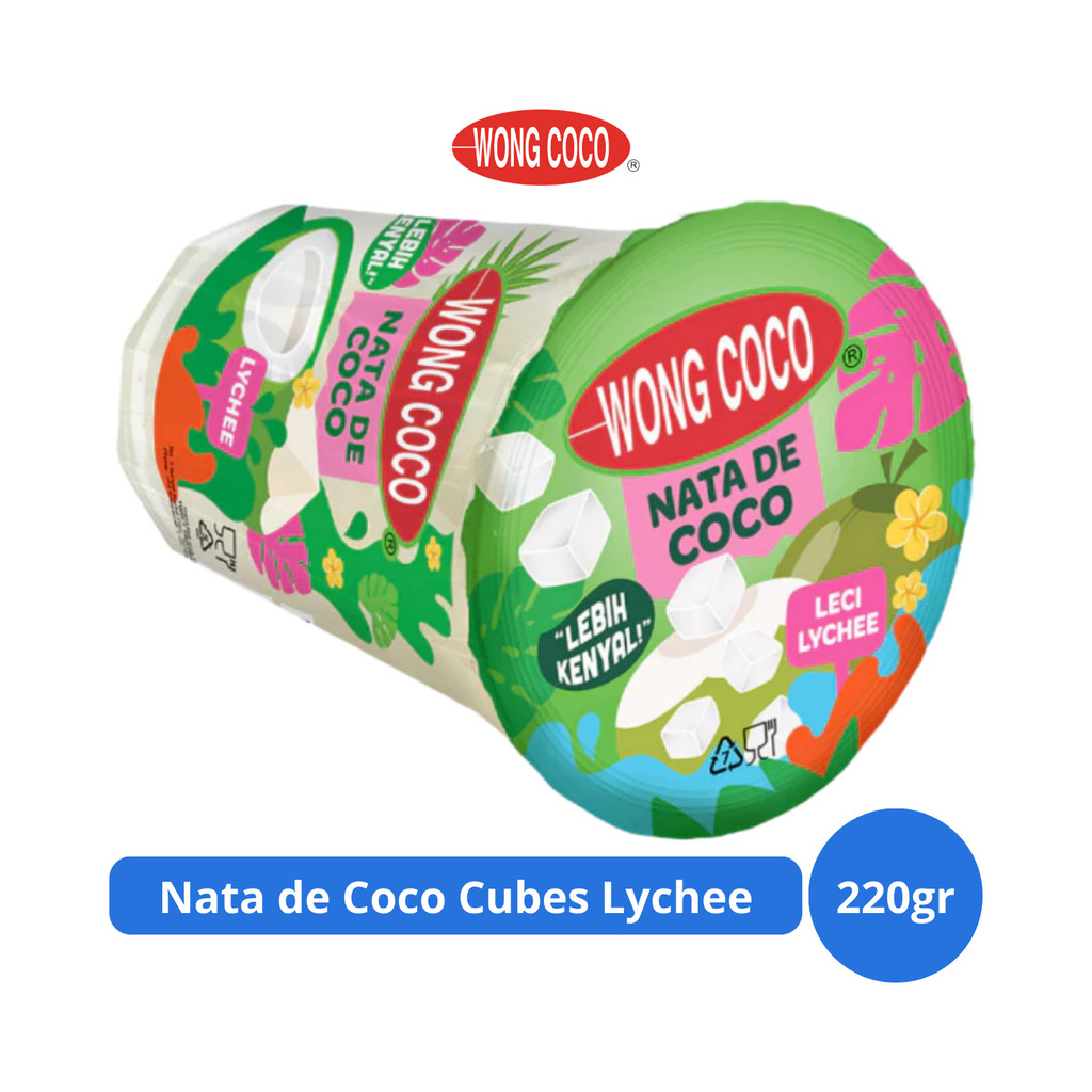 

Wong Coco Nata de Coco Cubes Lychee 220gr