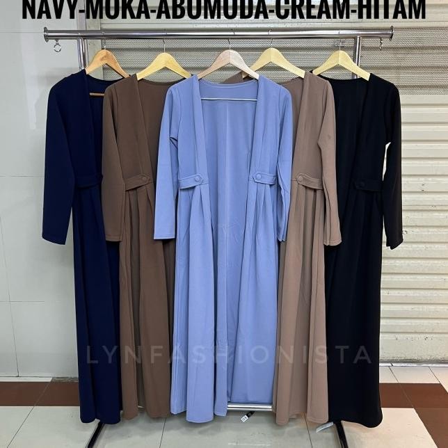 Long Cardigan Wanita Lengan Panjang/ Vika Outer/Blezer Gas Tebal