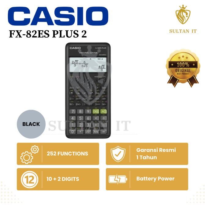 

BEBAS ONGKIR - KALKULATOR SCIENTIFIC CASIO FX 82ES PLUS 2ND EDITION