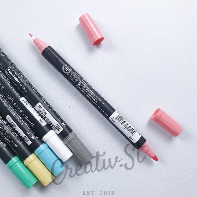 

Kuretake ZIG Chalk Pastel Writer Dual Tip Marker MS-6500 Spidol