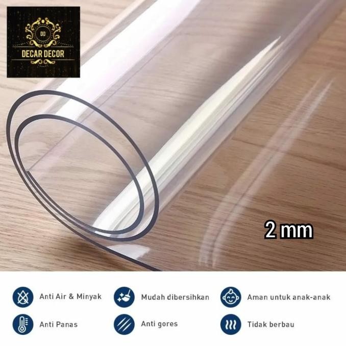 Taplak Mika Bening transparan 2 mm waterproof