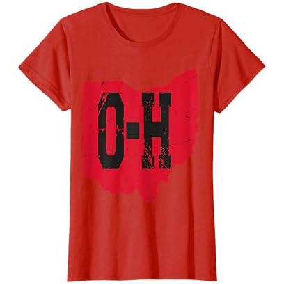 Kaos I Love My Ohio Home Script Ohio Buckeye State |sE6gT3WH|