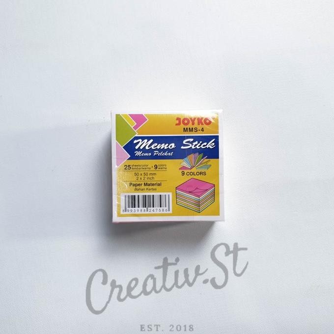 

TERBARU - Joyko MMS-4 Memo Stick / Sticky Notes / Kertas Memo / Memo Tempel