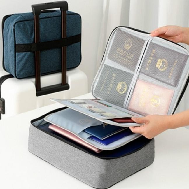 

TERLARIS DOCUMENT BAG HOLDER THREE 3 LAYER WITH LOCK / TAS DOKUMEN