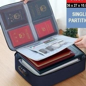 

[TYK4] [LOCKIT] TRAVEL DOCUMENT BAG 3 DIGIT PASSWORD / TAS DOKUMEN ANTI AIR