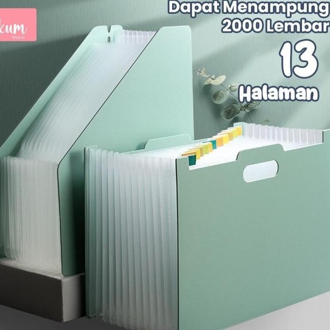 

TERLARIS BAHAN TEBAL STANDING FILE A4/ FILE FOLDER DOCUMENT BAG/ TAS DOKUMEN FILE 13 SEKAT