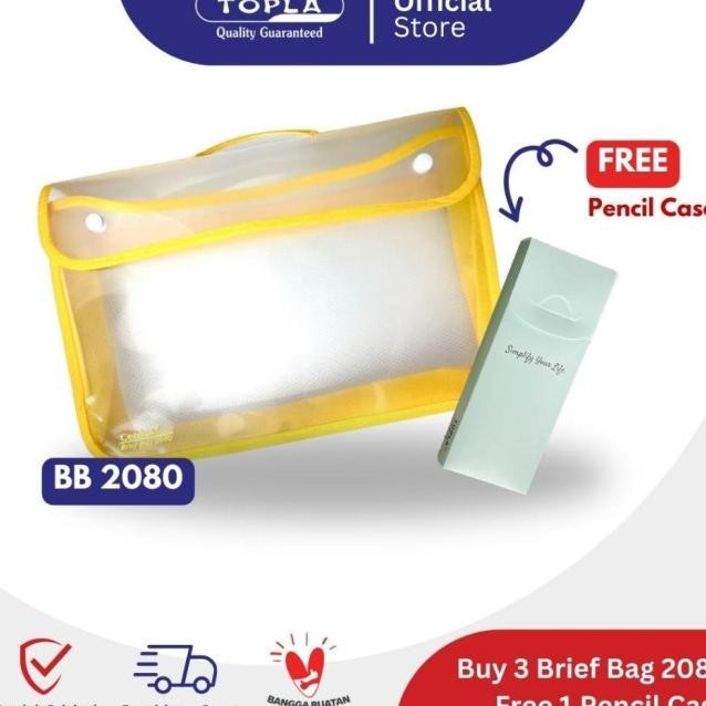 

PROMO TOPLA BRIEF BAG CERDAS 2080 - TAS SEKOLAH & DOKUMEN F4 BERKUALIT