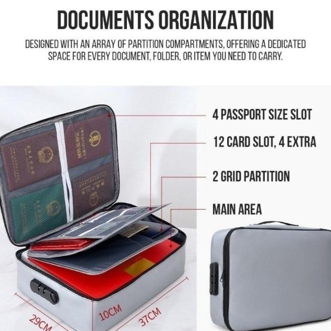 

TORNA DISKON CODTAS DOKUMEN FILE ANTI AIR DAN API WATERPROOF DENGAN COMBINATION LOCK TRAVEL BAG 3 LAYER STORAGE BAG SERTIFIKAT FILE TEMPAT DOKUMEN