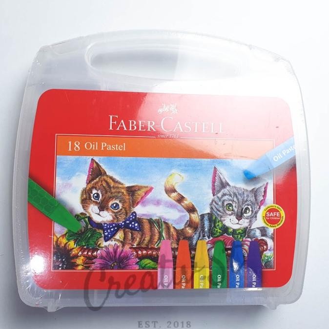 

BEBAS ONGKIR - Faber Castell Crayon 18 Warna Hexagonal Case Transparan