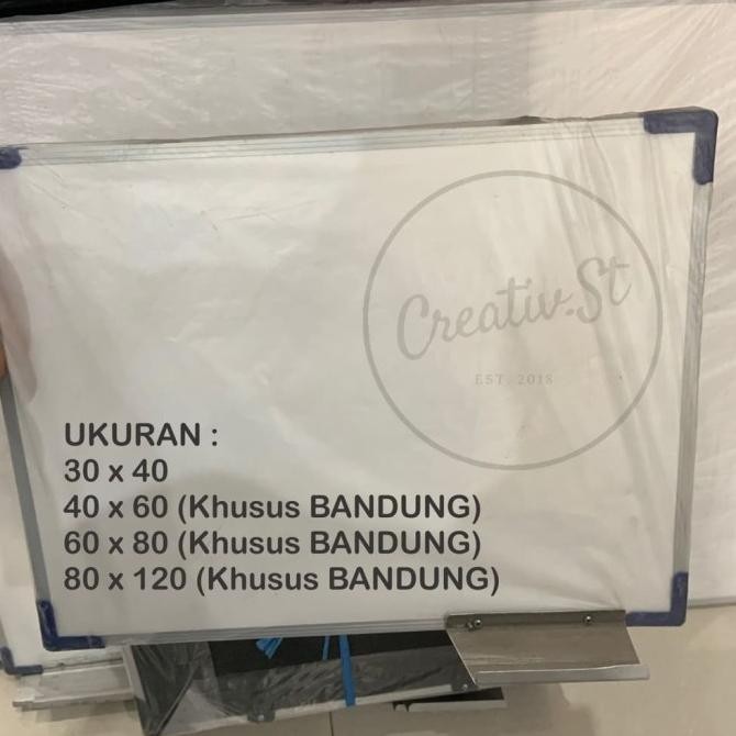 

Papan Tulis / White Board & Black Board 2 in 1 60 x 80 cm
