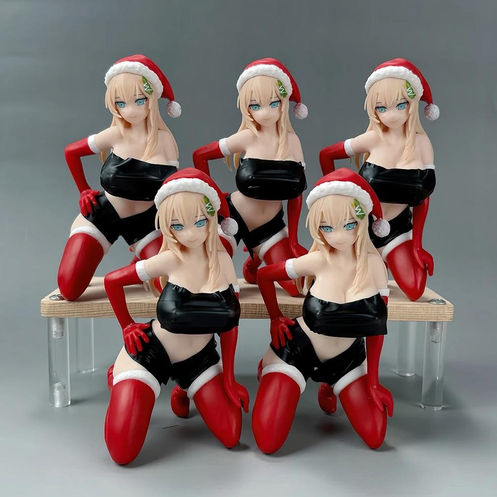 12cm nsfw insight nikukan girl christmas present watashi carol sexy nude girl 1/7 pvc action figure 